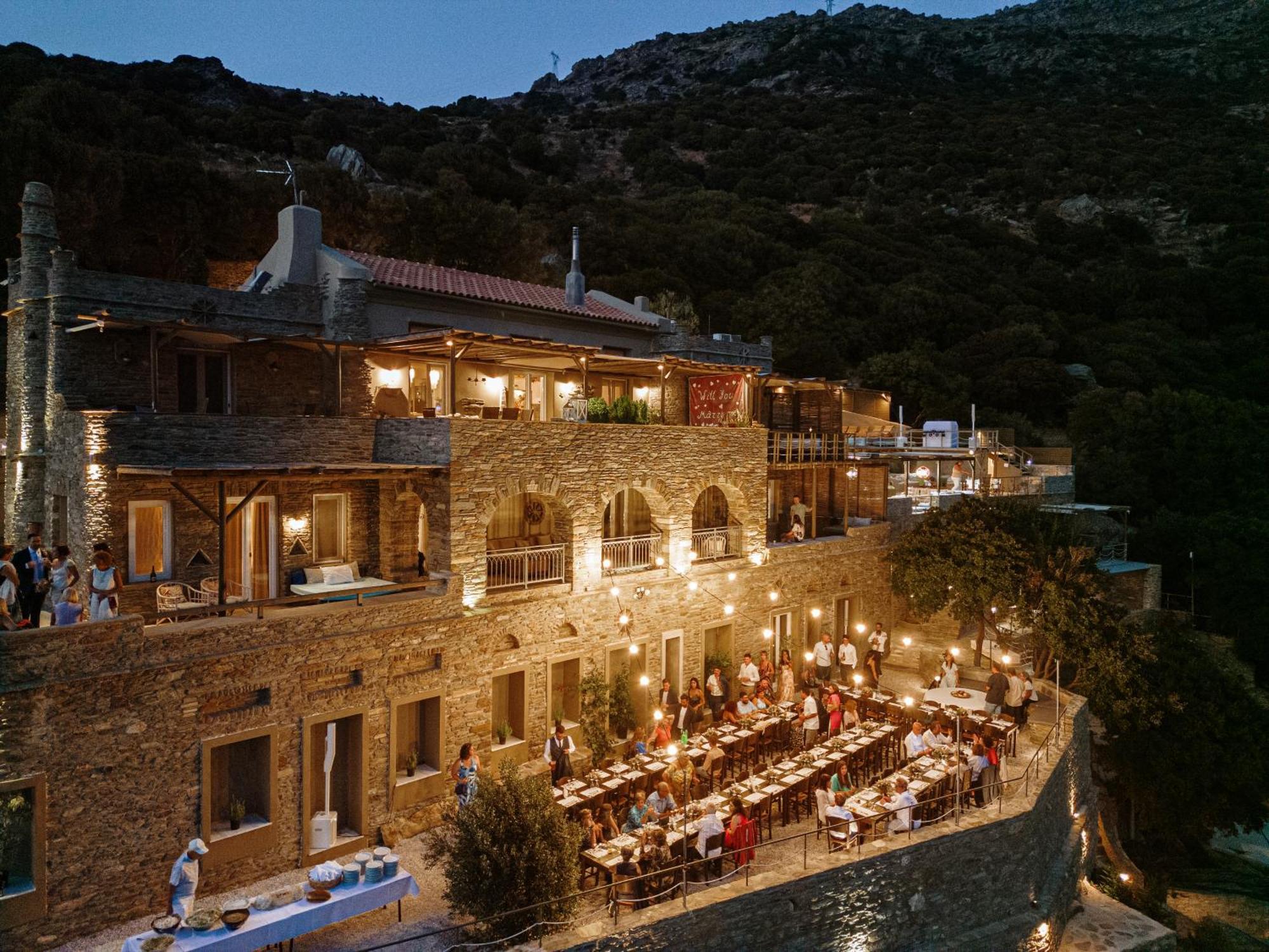 אפרטהוטל Agia Eleousa Aegean Castle Andros - Adults Only מראה חיצוני תמונה