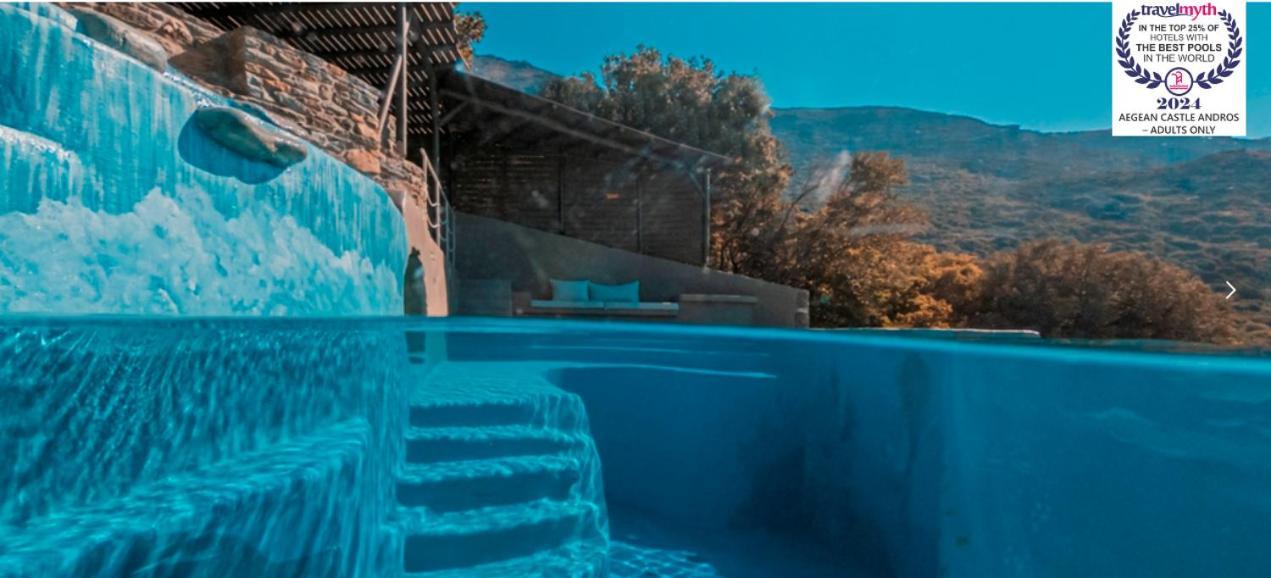 אפרטהוטל Agia Eleousa Aegean Castle Andros - Adults Only מראה חיצוני תמונה